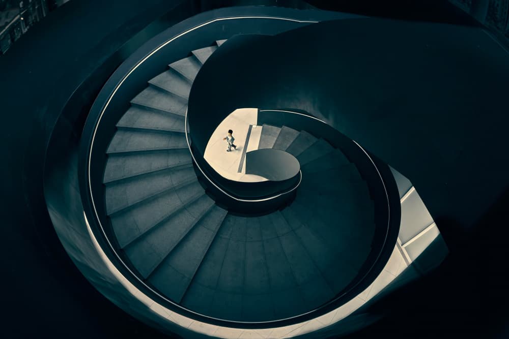 Solitary Spiral Ascent by MingLun Tsai (蔡明倫) — canvas wall art