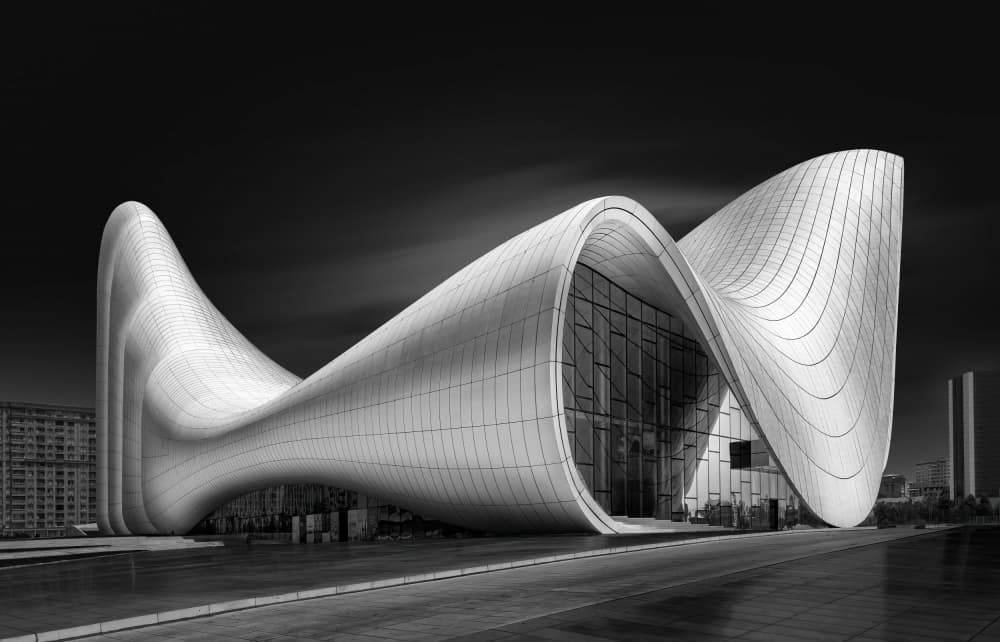 Modern Architectural Curves by Antoni Figueras — canvas wall art