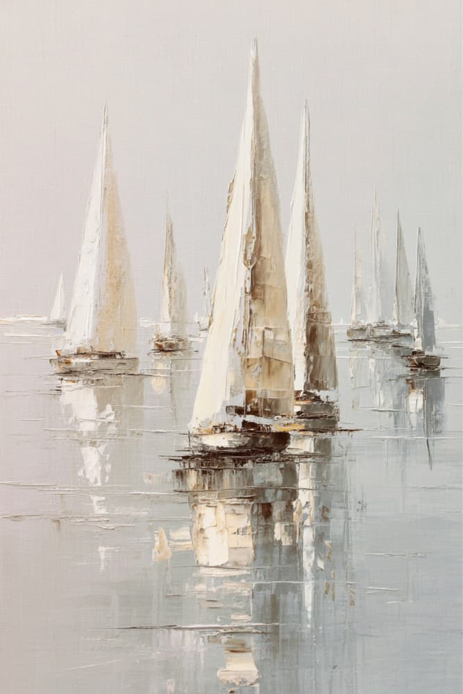 Sailing Serenity by Sally Ann Moss — canvas wall art