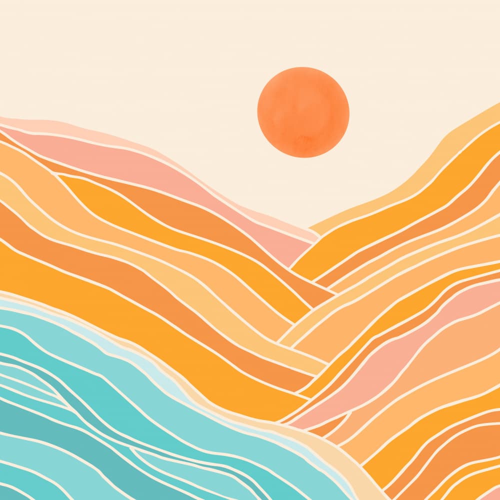 Adventure On the Horizon Sq by Kristian Gallagher — canvas wall art