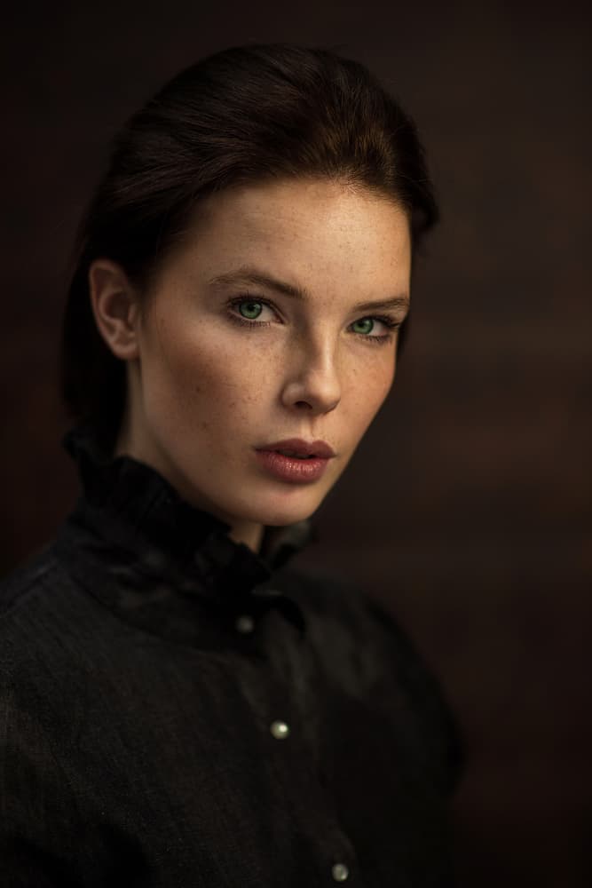 Intense Woman Green Eyes by Jacob Tuinenga — canvas wall art