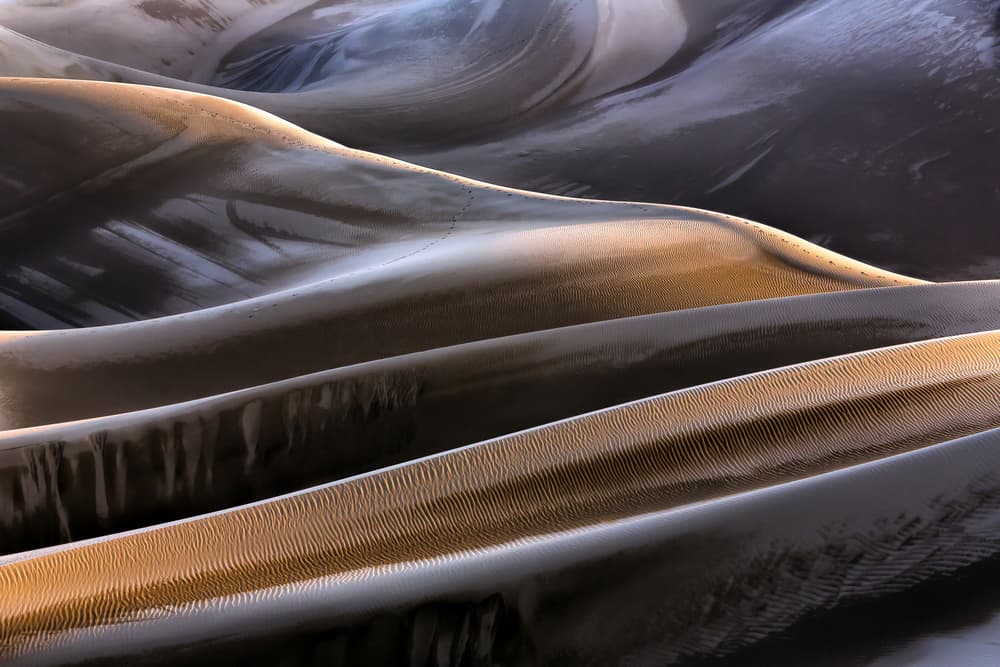 Golden Desert Dunes by Mohammadreza Momeni — canvas wall art