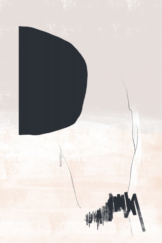 Whispering Shapes by uplusmestudio — canvas wall art