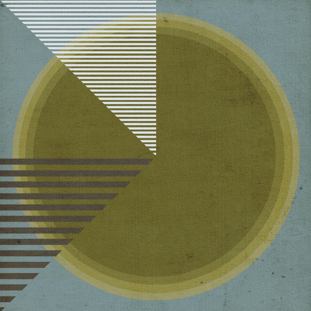 Geometric Abstract Circle by Carlos Perez Del Moro — canvas wall art