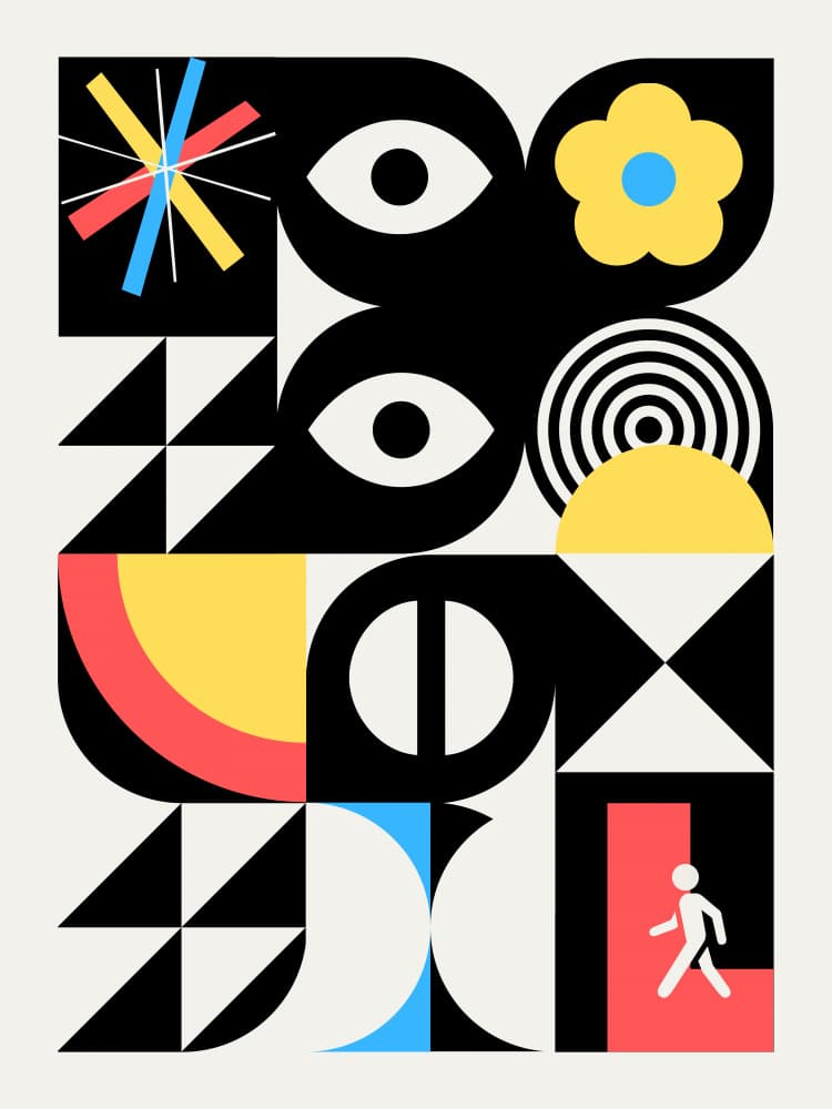 Abstract Vision Exit by Little Dean — canvas wall art