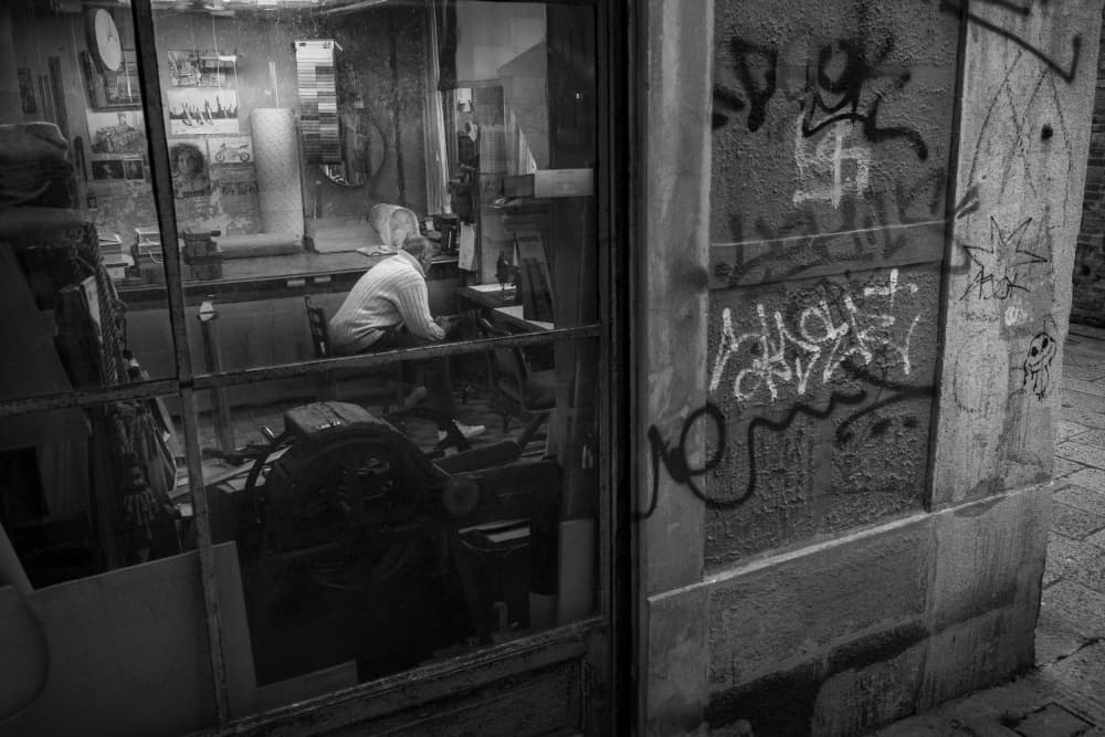 Working Man Urban Street by Alin Federiga — canvas wall art