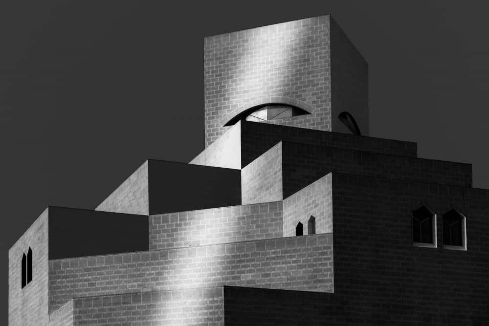 Doha Museum Architecture by Abdelkader Allam — canvas wall art