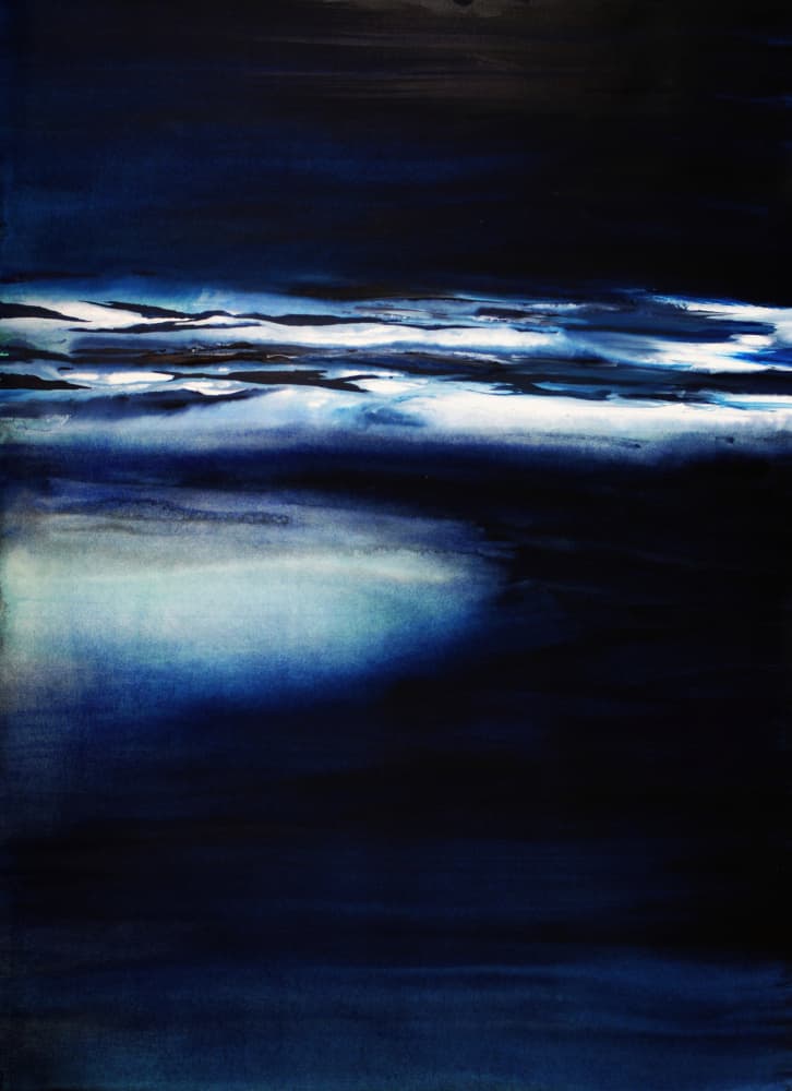 Luminous Blue Sea by RodMacIver — canvas wall art