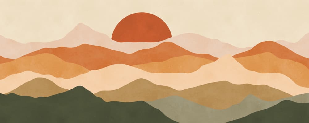 Bohemian Mountain Sunset by Vitor Costa — canvas wall art