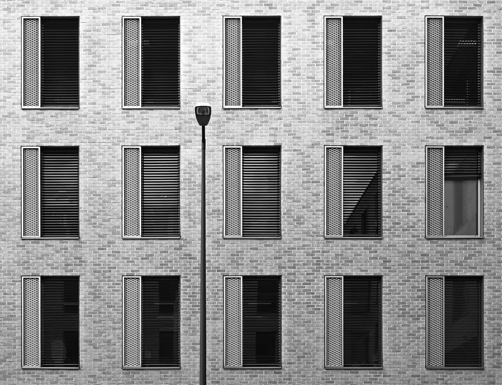 Modern Building Facade by Hans Peter Rank — canvas wall art