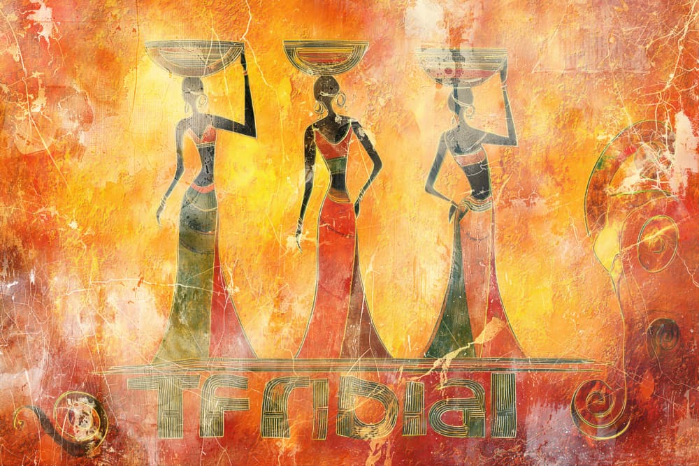 African Basket Carriers by Rafal Kulik — canvas wall art