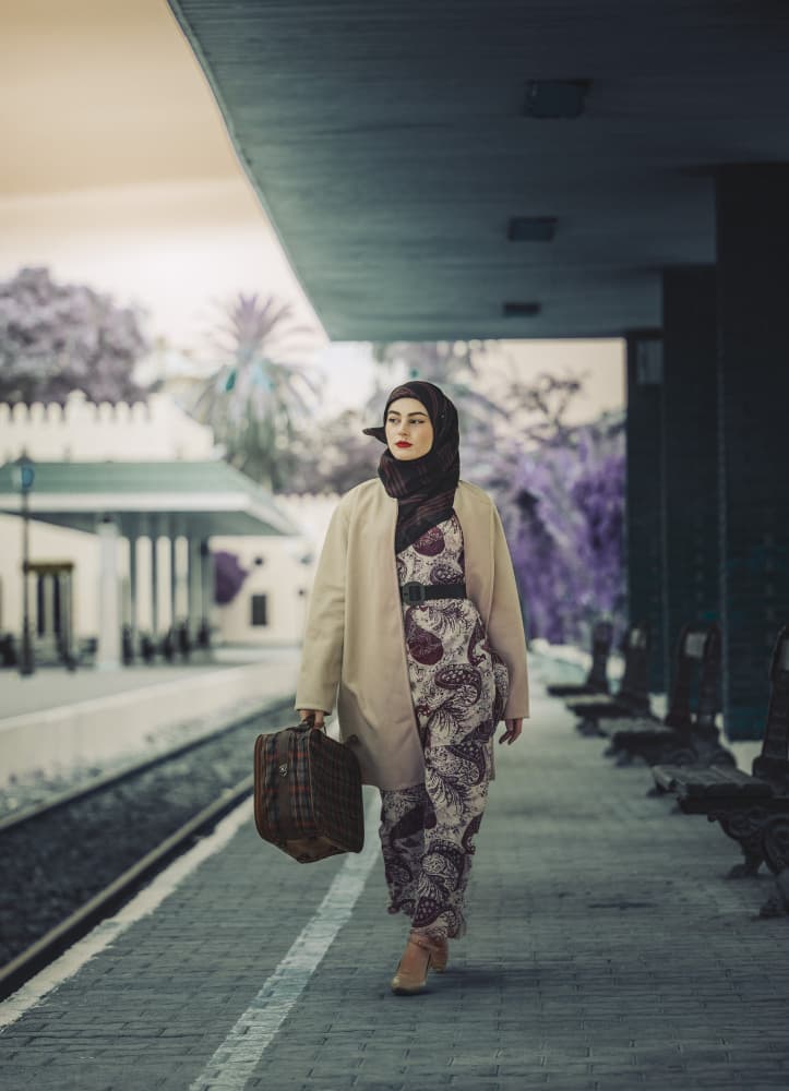 Elegant Station Traveler by wail.Hamdane — canvas wall art