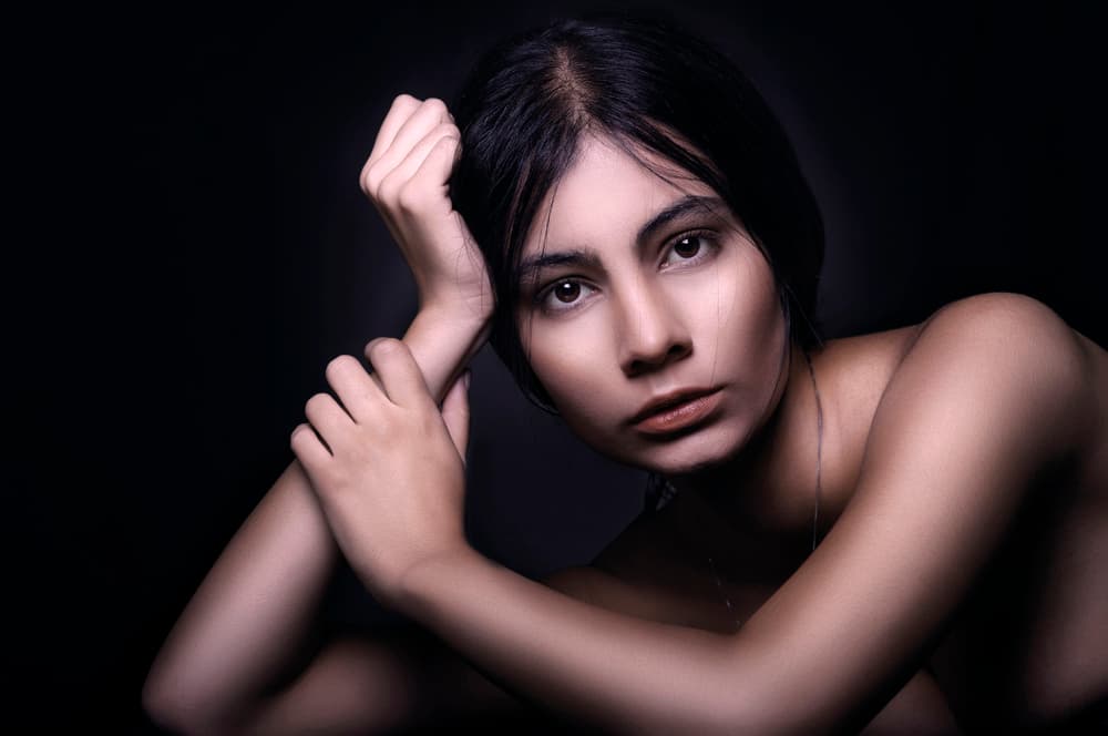 Intense Female Gaze by Saeed Zamani — canvas wall art