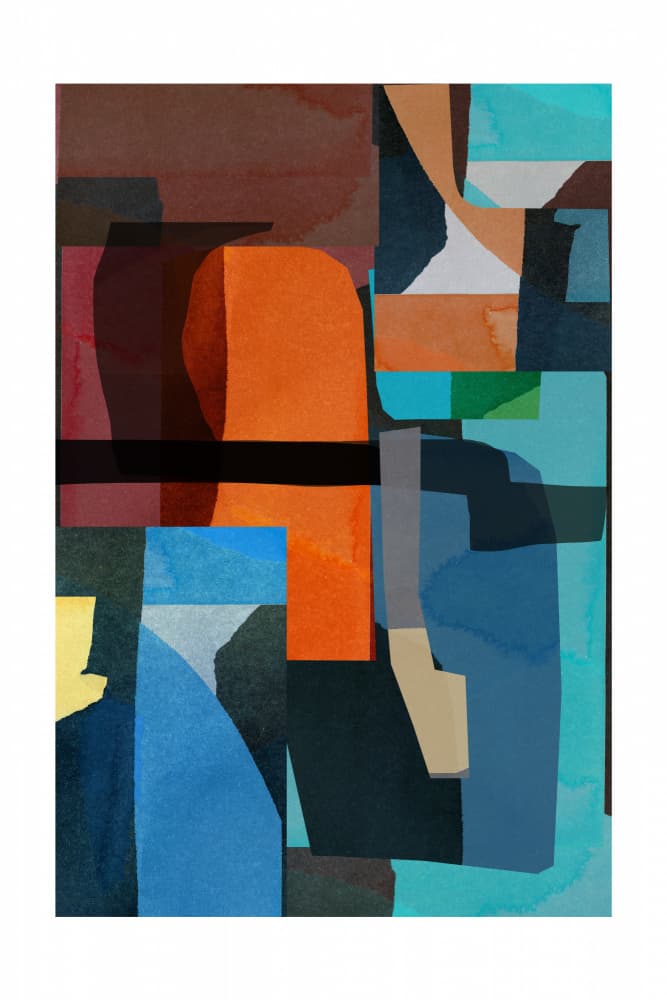 Vibrant Abstract Blocks by cartissi — canvas wall art
