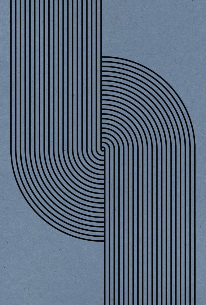 Curved Symmetry by THE MIUUS STUDIO — canvas wall art