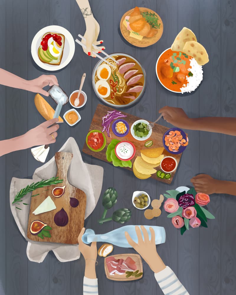Brunch by Petra Lizde — canvas wall art