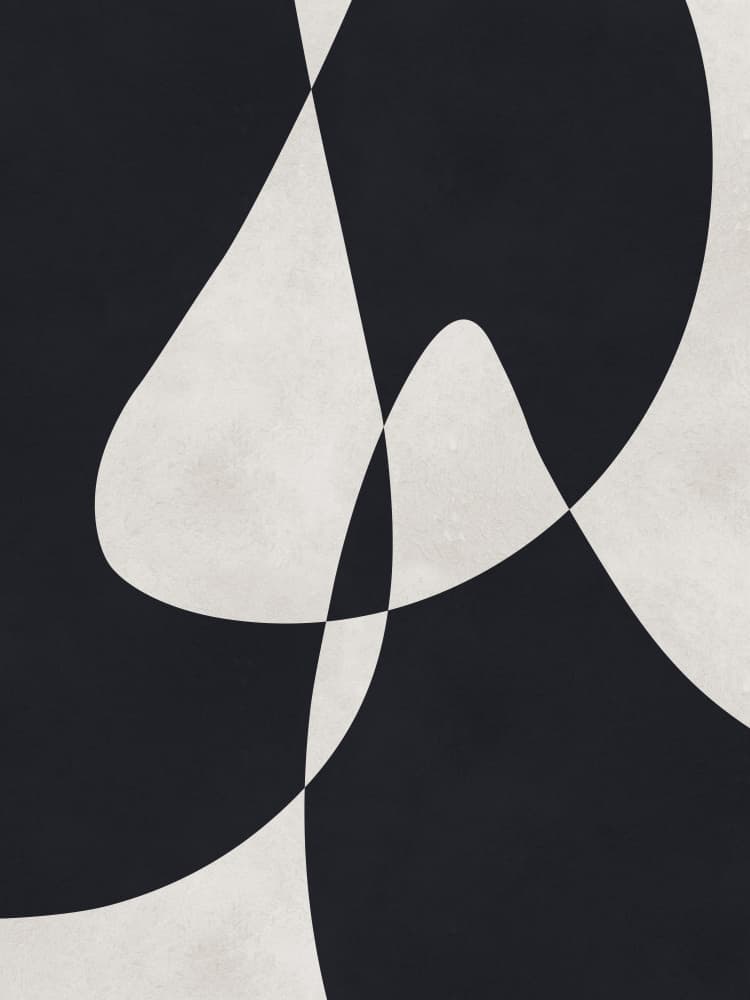 Abstract Fluid Curves by Vitor Costa — canvas wall art