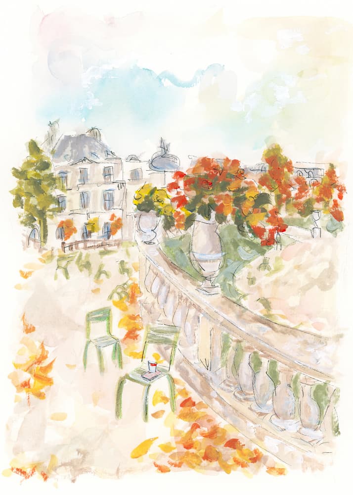 Le Jardin Du Luxembourg by Katharina Puritscher — canvas wall art