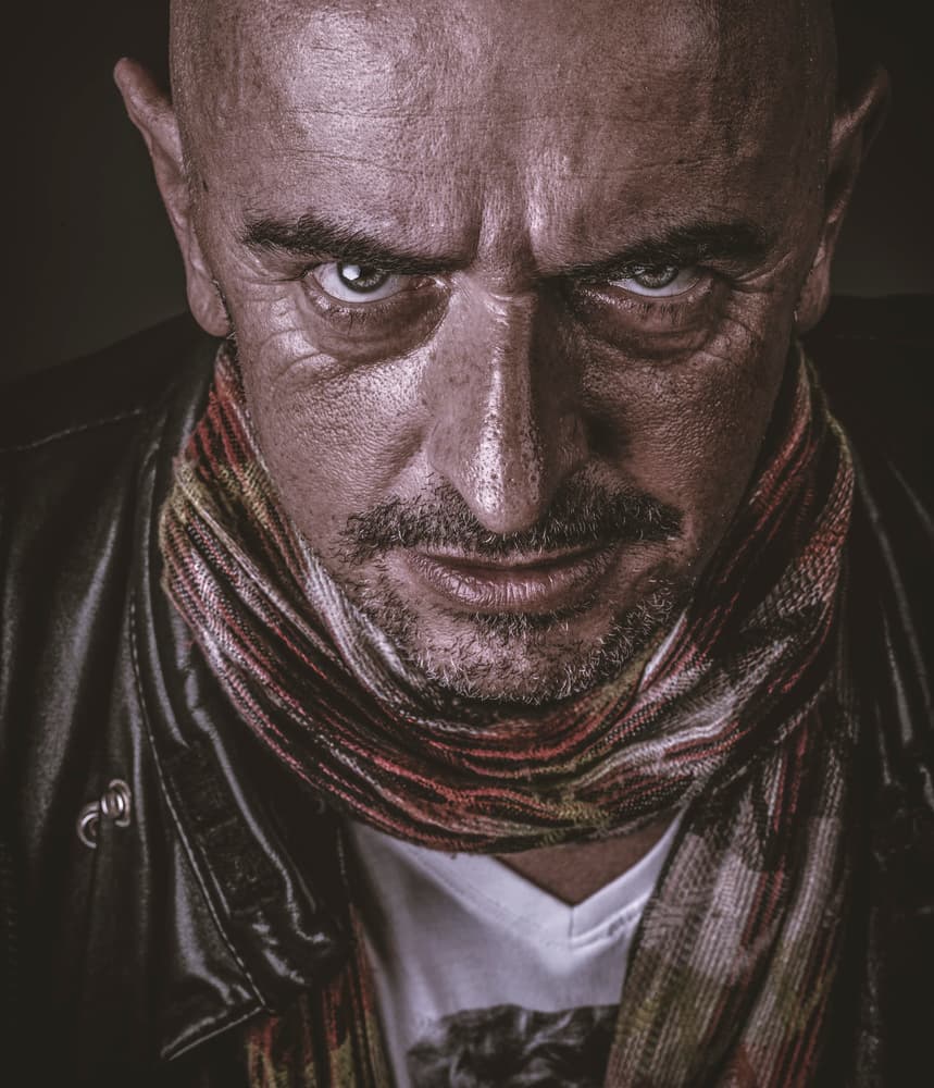Intense Gaze Man by gNo — canvas wall art