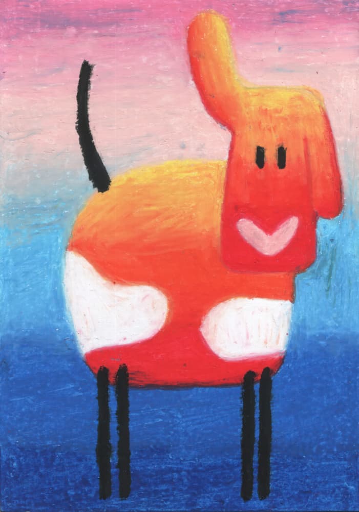 Smiling Orange Dog by Kulik — canvas wall art