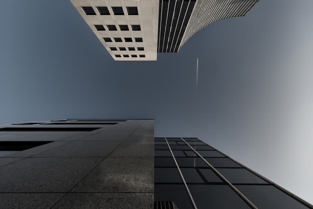 Towering Modern Architecture by Gerard Jonkman — canvas wall art