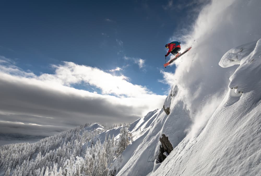 Extreme Mountain Ski Jump by Sandi Bertoncelj — canvas wall art