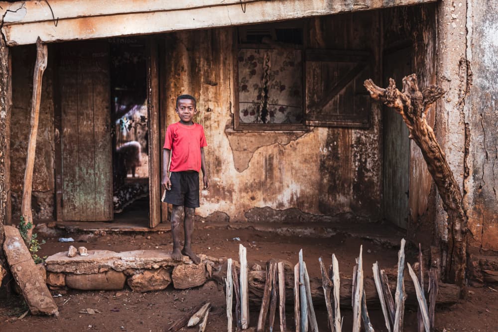 Barefoot Boy Village Home by Marco Tagliarino — canvas wall art