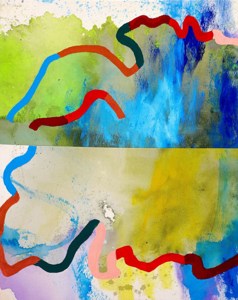 Vibrant Abstract Flows by POOVI ART — canvas wall art