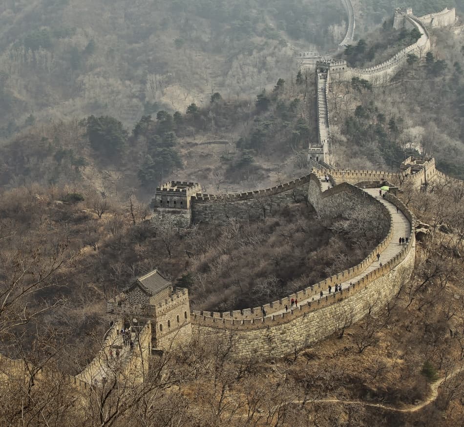 Winding Great Wall Ascent by C.S. Tjandra — canvas wall art
