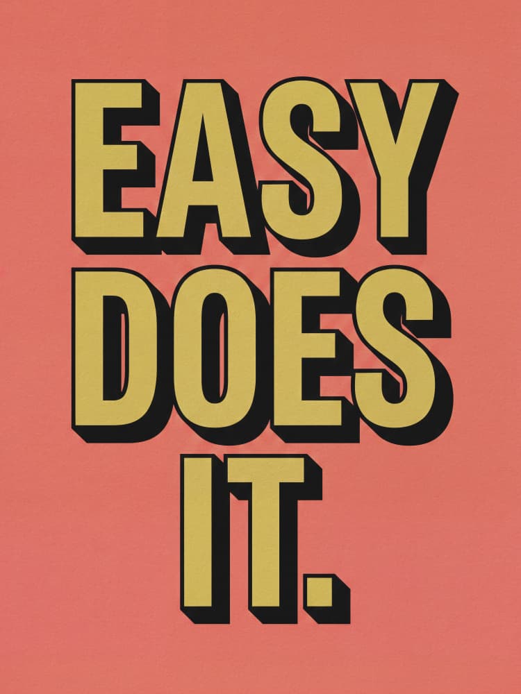 Retro Easy Does It by Andreas Magnusson — canvas wall art