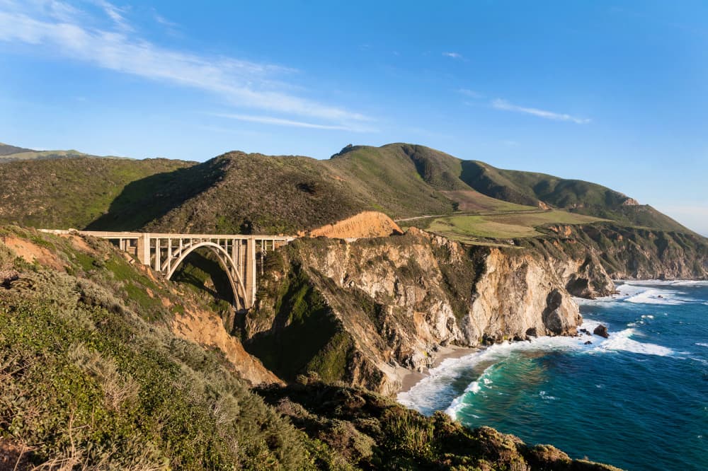 Majestic Big Sur Coast Bridge by Amanda Abel — canvas wall art