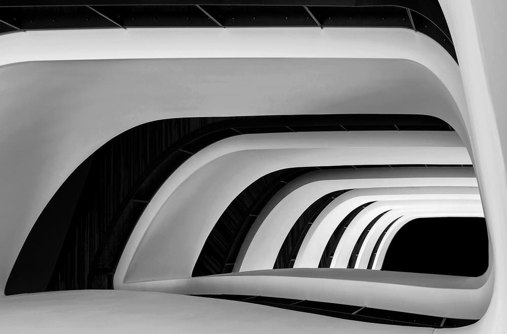 Modern Architectural Curves by Henk van Maastricht — canvas wall art
