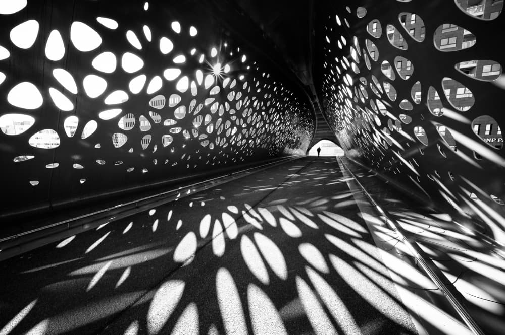 Shadow Play Tunnel by Jean Vandijck — canvas wall art