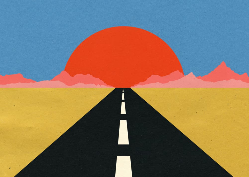 Road To Sun by Rosi Feist — canvas wall art