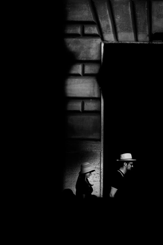 Couple In Shadow by Antonio Grambone — canvas wall art