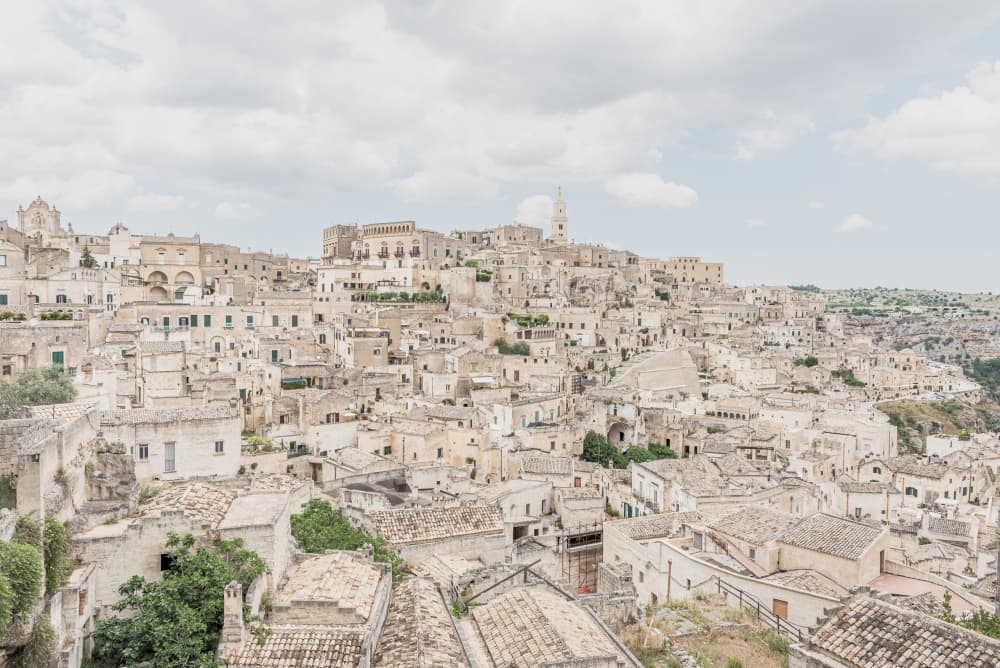 Ancient Matera Cityscape by Photolovers — canvas wall art