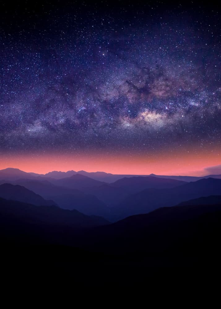 Milky Way Mountain Night by Ariz Rab — canvas wall art