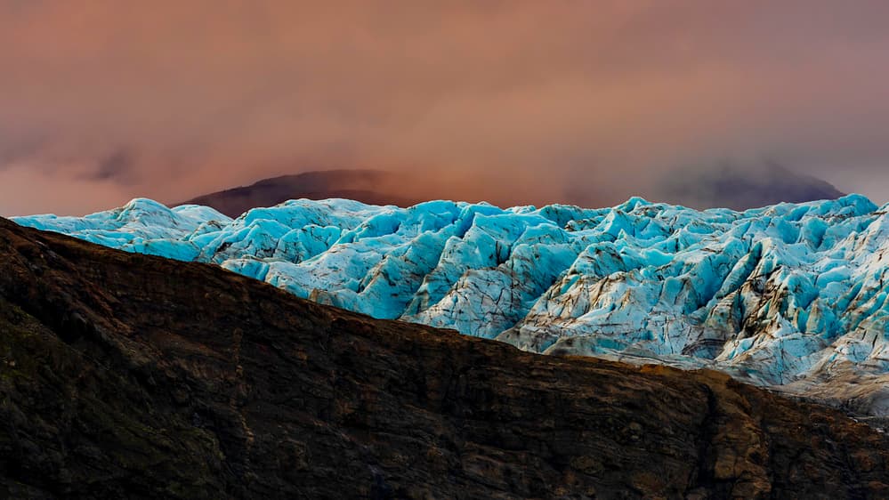 Vibrant Blue Glacier Peak by Miguel Moreno — canvas wall art