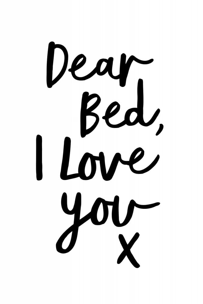 Dear Bed I Love You by Brett Wilson — canvas wall art