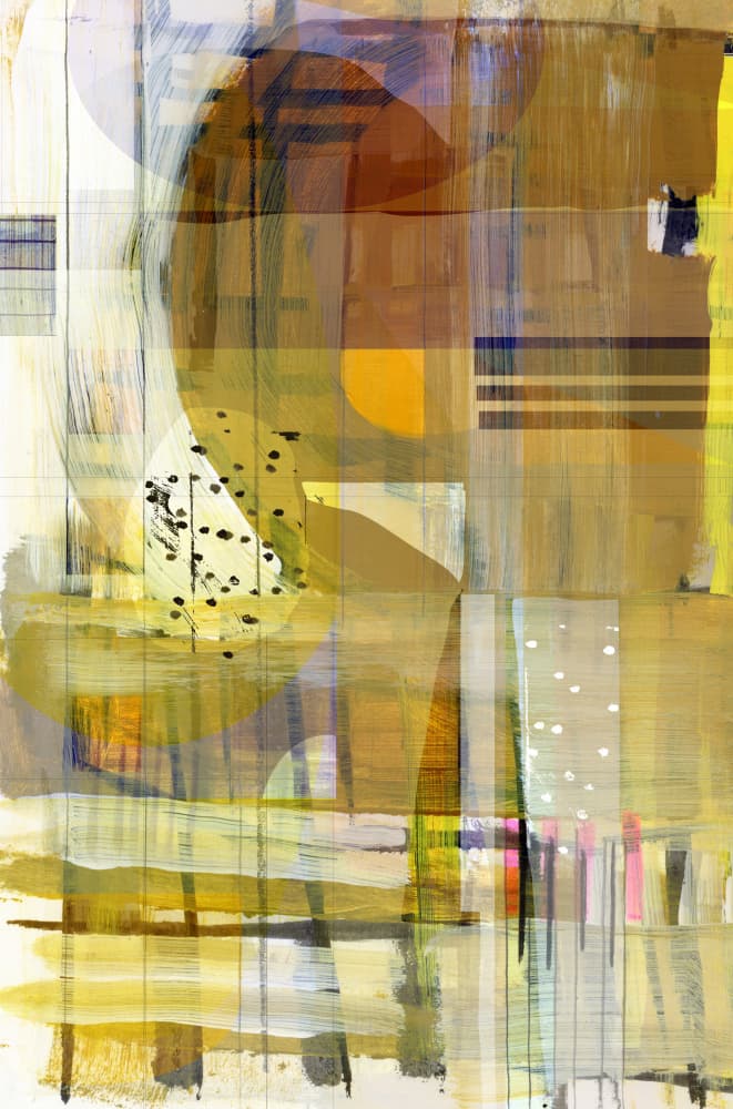 Warm Abstract Layers by cartissi — canvas wall art