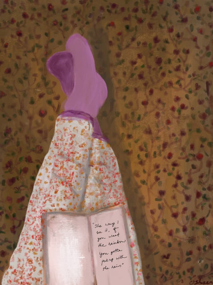 Cozy Reading Legs by Osheensgallery — canvas wall art