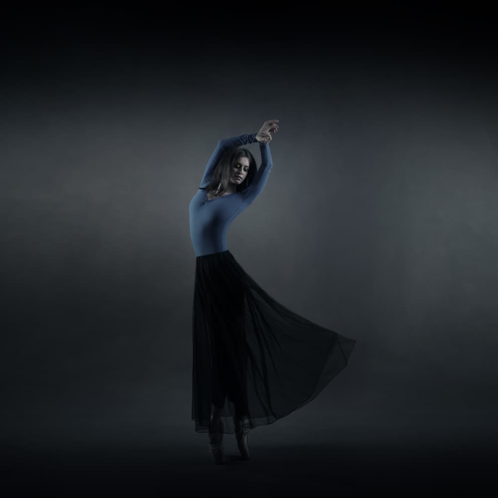 Graceful Ballet Dancer by Moein Hasheminasab — canvas wall art
