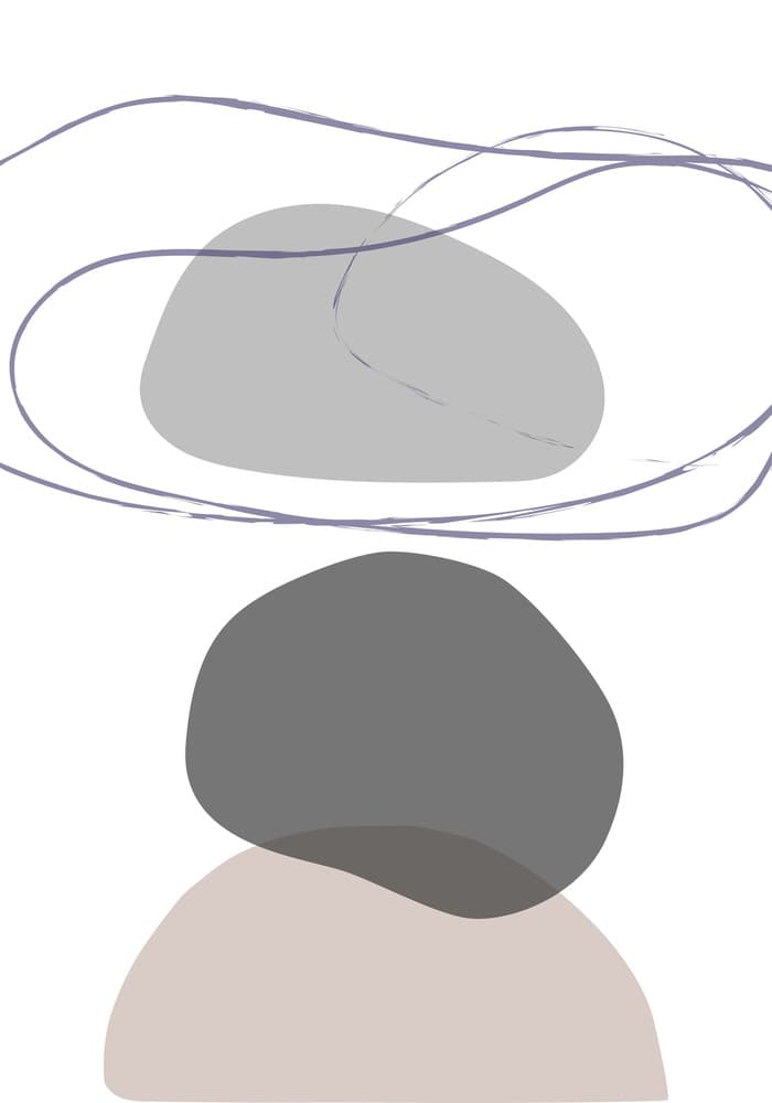 Serene Organic Shapes by Pictufy Studio — canvas wall art