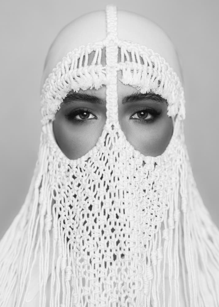 Eyes Behind the Veil by Amin Hamidnezhad — canvas wall art