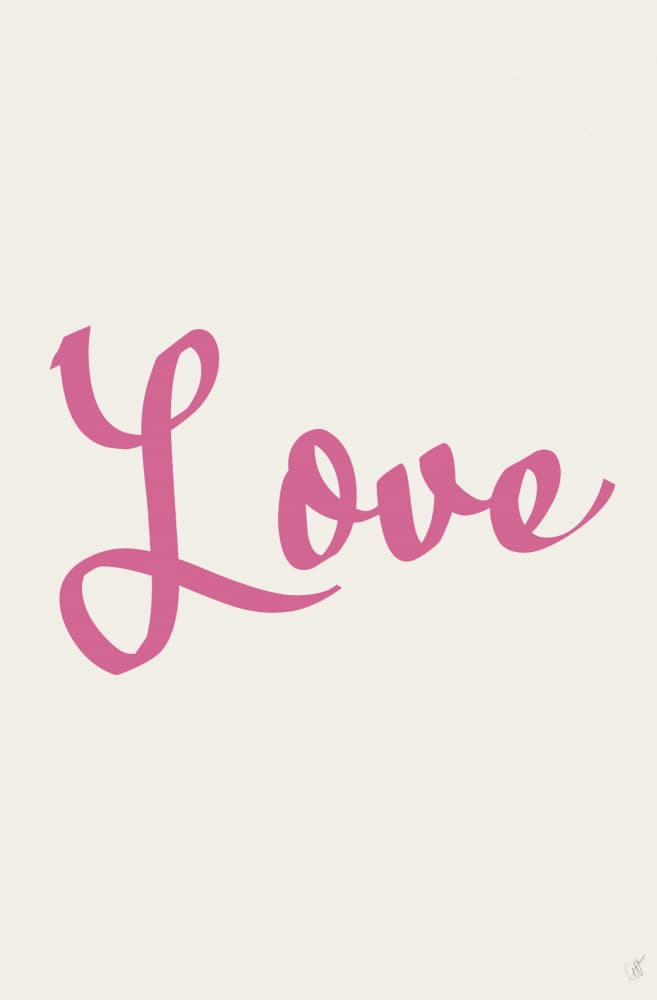 Sweet Pink Love by Anne-Marie Volfova — canvas wall art