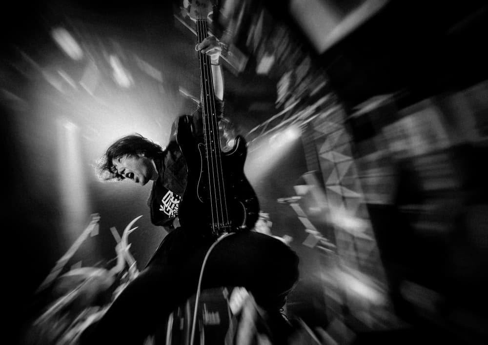 Energetic Bass Performance by Kenji Nakamatsu — canvas wall art