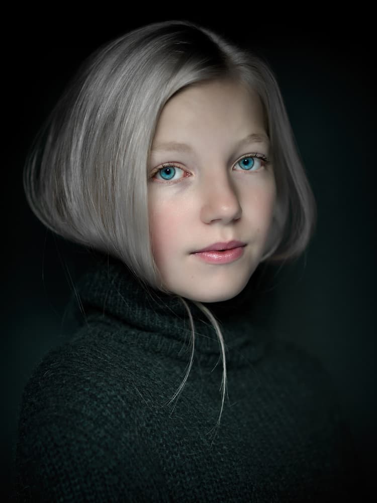 Thoughtful Blue Eyes by Frank Wijn — canvas wall art