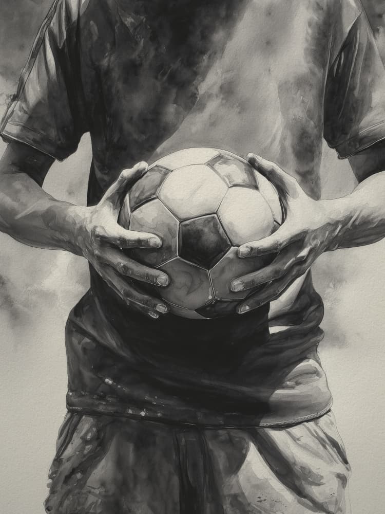 Dedicated Soccer Player by Andreas Magnusson — canvas wall art