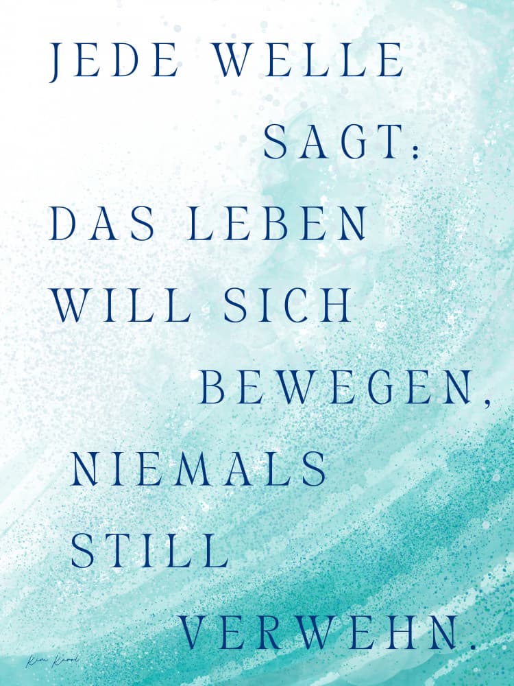 Das Leben will sich bewegen by Ohkimiko — canvas wall art