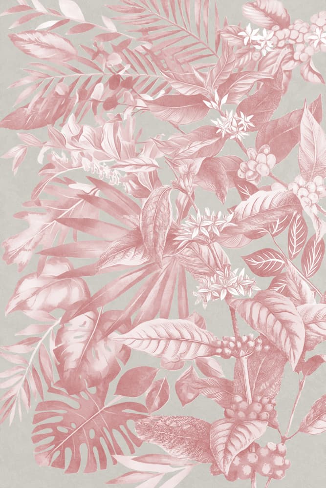 Pink Tropical Botanicals by amini54 — canvas wall art